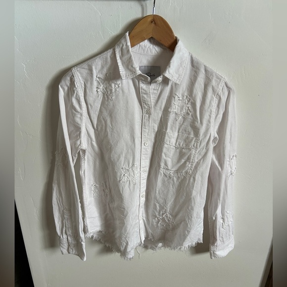 Rails Ingrid Shirt White with Star Pattern - Picture 2 of 9